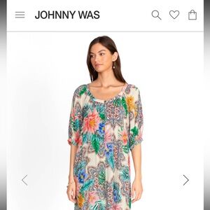 Johnny Was Multicolor Floral Tunic